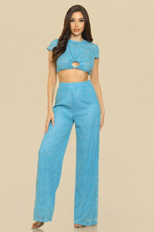 TOP AND LONG PANT SET