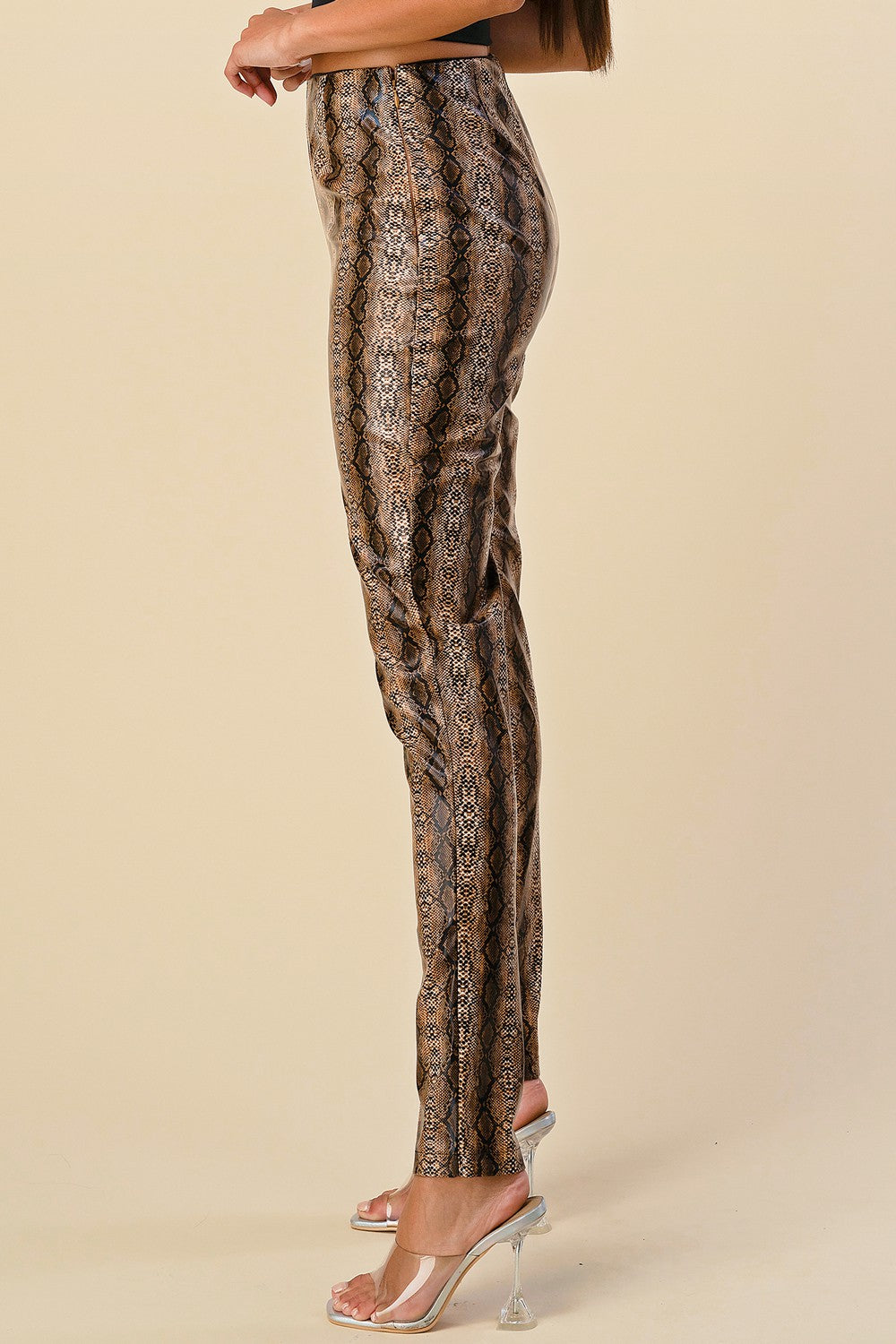 SNAKE PRINT PANTS