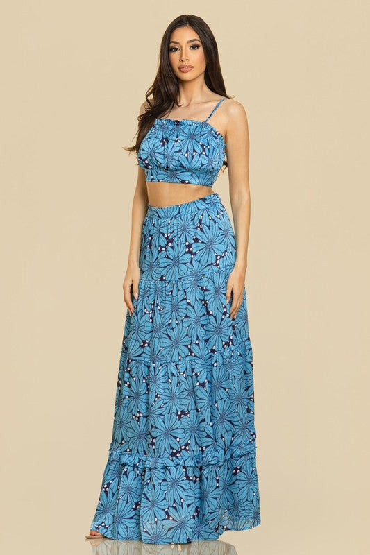 PRINTED MAXI SKIRT SETS