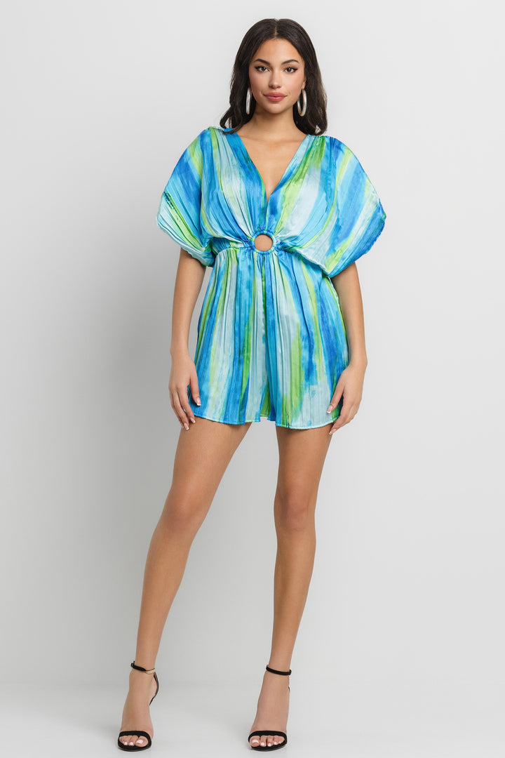 ALOHA SATIN JUMPSUIT