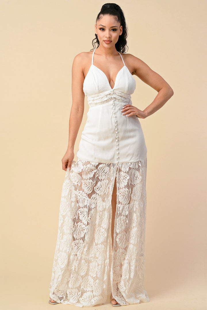 SPECIAL DAY LACE MAXI DRESS