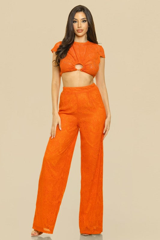 TOP AND LONG PANT SET