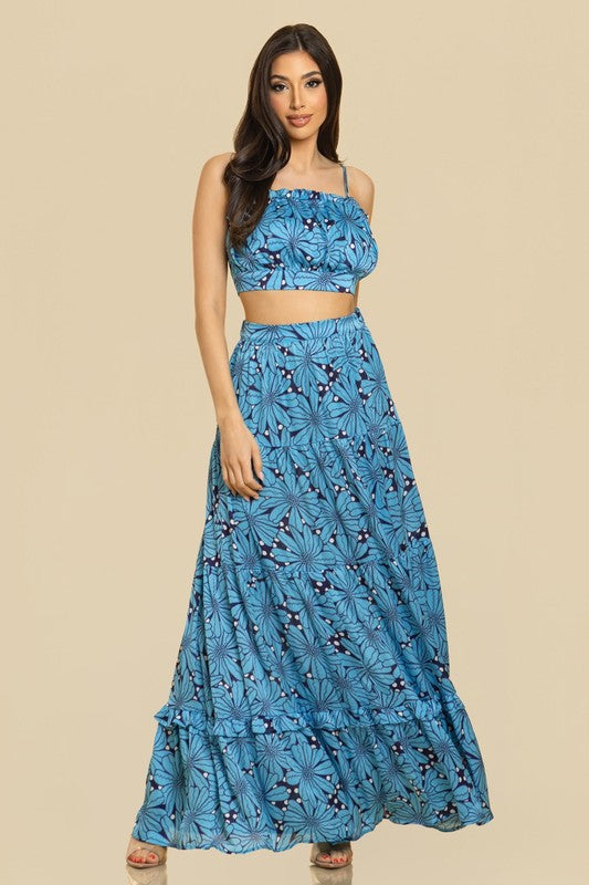 PRINTED MAXI SKIRT SETS