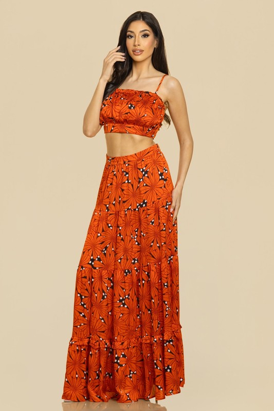 PRINTED MAXI SKIRT SETS