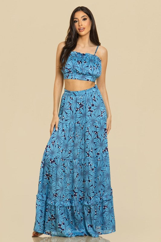 PRINTED MAXI SKIRT SETS