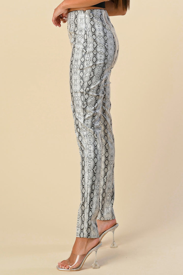 SNAKE PRINT PANTS