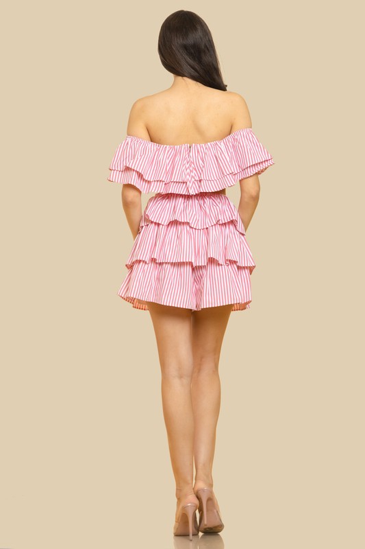 OFF-SHOULDEER RUFFLED TOP