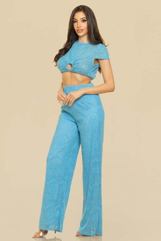 TOP AND LONG PANT SET